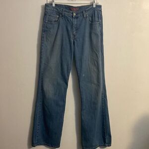 Levi's 519 Low flare distressed jeans, size 13L